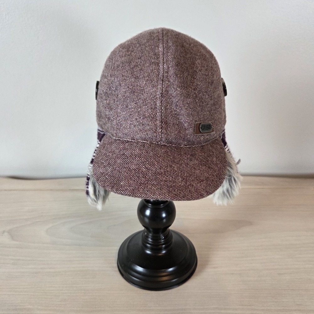 Duluth Trading Co. Fair Isle Ear Flap Hat Women's M Wool Blend Winter Cap - Picture 3 of 8